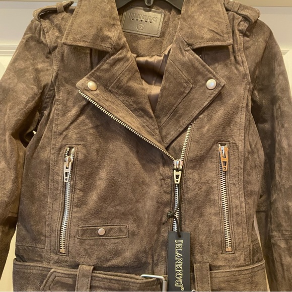 NWT [BLANKNYC] Cropped Suede Leather Motorcycle Jackets - Picture 2 of 16